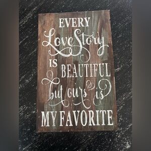 Rustic Brown and Green Wall Decor Sign
